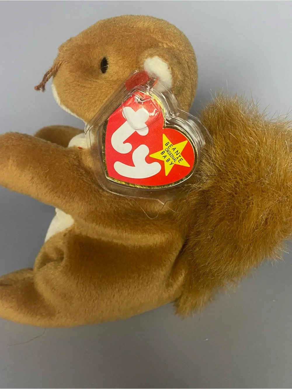 Ty Beanie Babies Nibbly The Bunny, Nuts The SquirrelPellet the Hamster Lot Of 3